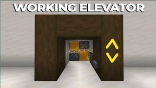 How Make Elevator in Minecraft Bedrock 121 ll [upl. by Dorca]