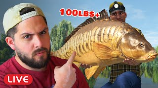 LIVE 130 Our Grind continues for the 100lb UNIQUE CARP  Fishing Planet [upl. by Nnylsaj]