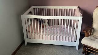 Babyletto Hudson 3 in 1 Convertible Crib with Toddler Bed Conversion Kit Review Such a great crib [upl. by Hannahc]