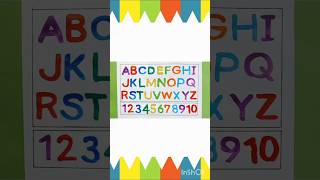 One two three four alphabetlearning onetwothreefour onetwothree alphabetlearningactivities [upl. by Teiluj]