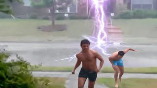 Scary Lightning Strikes Caught on Camera [upl. by Lipinski]