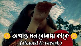 Dipannita Song  অশান্ত মন বোঝাই কাকে  দীপান্বিতা  slowed and reverb  Bengali lofi song [upl. by Alonzo]