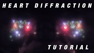 GloFX Tutorial Heart Diffraction Glasses Demonstration Tutorial [upl. by Zoldi]