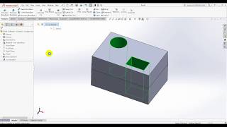 SolidWorks Tutorial 2  Extruded Cut [upl. by Hong213]