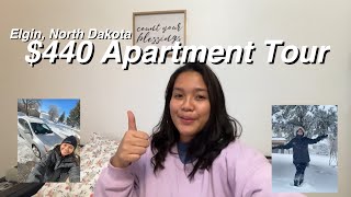 My 440 Apartment Tour  Elgin North Dakota ❄️ [upl. by Aihsek]