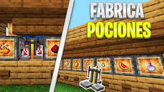 FABRICA de POCIONES AUTOMATICAS para MINECRAFT BEDROCK Y JAVA  TODAS las VERSIONES [upl. by Haerr]