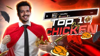 TOP 10 ONLY CHICKEN CHALLENGE  BHARTIYA CONQUEROR  BGMI LIVE [upl. by Yart]