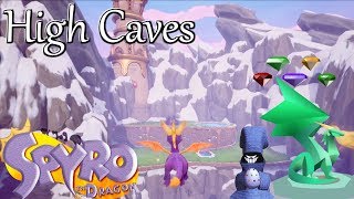 Spyro Reignited Trilogy High Caves Walkthrough  Gems Dragons Eggs amp Skill Point [upl. by Edgar300]