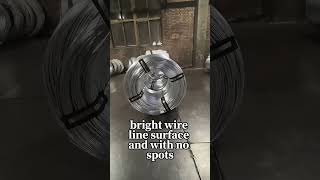 hot dipped galvanized wire coil for export 0280mm wire size galvanizedwire wirefactory [upl. by Yellac]