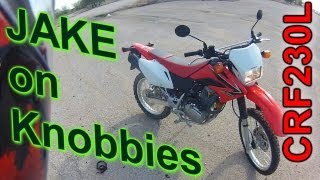 JAKE on Knobbies CRF230L [upl. by Bust]