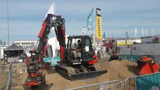 Kubota kx 080  Rototilt R3 vollhydraulisch  Demo Tivebau live [upl. by Pike377]