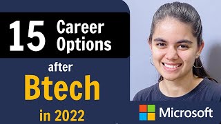 Career Options after BtechBE in 2022  15 Different Paths [upl. by Takeo831]