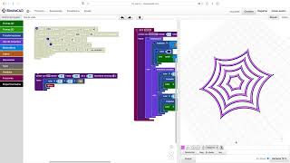 BlocksCAD Tela de araña [upl. by Mariele]