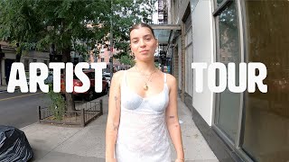 What Are Artists Making in New York Art Studio Vlog Tour 2023 NYC [upl. by Marchal991]