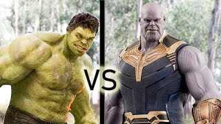 HULK vs THANOS  Fight Scene Wakanda Battle  AVENGERS INFINITY WAR Alternate Ending [upl. by Ahsennek]