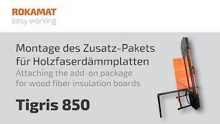 Tigris ZusatzPaket Holzfaserdämmplatten  Accessory package wood fiber insulation boards  ROKAMAT [upl. by Quincey]