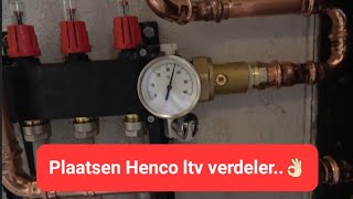 Plaatsen Henco lage temperatuur verdeler bij een Masterwatt elektrische cvketel [upl. by Nylave]