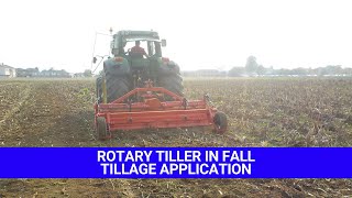 Rotary Tiller in Fall Tillage Application  Ford Distributing [upl. by Dam]