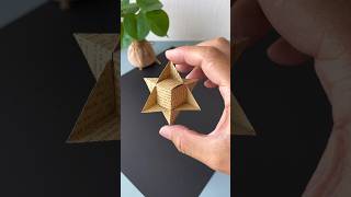 3D star in 1min 🌟 trending viralvideo craft [upl. by Alihs]