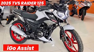 Finally 2025 TVS Raider 125 iGo Launched 😍 New Look  5 Big Change  Tvs Raider New Grey Color [upl. by Theodora208]