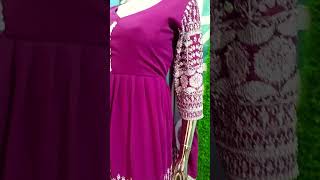 PARTYWEAR GORGET FROCK SUIT 💃  IN 2 COLORS 👌 shorts reels suit fashion JyotiSharmabhutani [upl. by Va]