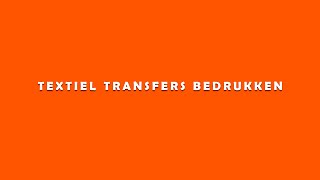 Textiel transfers bedrukken [upl. by Karylin216]