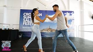 Panagiotis amp Myrto  Salsa Partnerwork On2 Workshop  Croatian Summer Salsa Festival 2021 [upl. by Claudie]