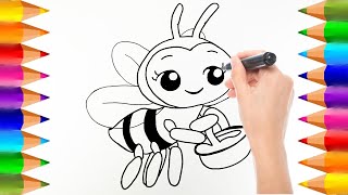 Cómo dibujar La Abejita Chiquitita de Plim Plim  Dibujos para niños [upl. by Yenoh]