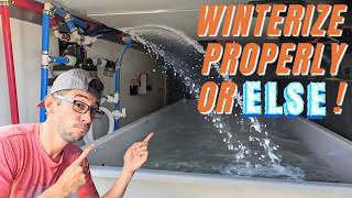 How To Winterize RVs Water Systems Correctly To Avoid Freezing Damage [upl. by Naujaj551]