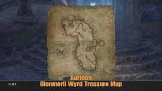 ESO Auridon Glenmoril Wyrd Treasure Map Location The Elder Scrolls Online [upl. by Stretch]