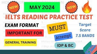 ielts general reading practice test 2024 with answers  may 2024 [upl. by Verne]