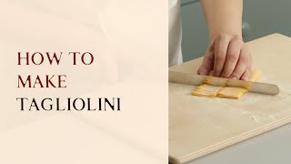 How to make tagliolini [upl. by Enellij]