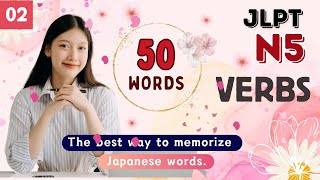 JLPT N5 50 verbs part 02 N5 vocabulary in english  Mio japanese [upl. by Airetnahs644]