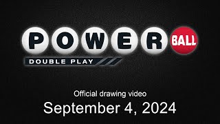 Powerball Double Play drawing for September 4 2024 [upl. by Airalav]