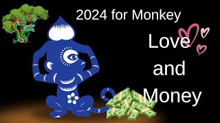 Monkey – Chinese astrology 2024 Love and Money Predictions [upl. by Jamille]