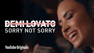 Demi Lovato  quotSorry Not Sorryquot Live in the Studio [upl. by Zetrok]