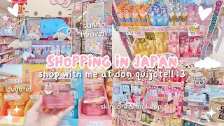 japan vlog 🛒💗 don quijote shopping tour sanrio paradise skincare toys makeup ♡ [upl. by Dew]