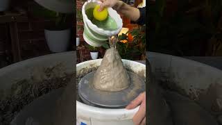 How to Make a Pottery Vase in Minutes shorts Pottery Crafts ClayCraft [upl. by Nareik]