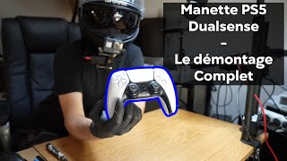 Manette PS5 Dualsense  Le démontage complet  Batterie Gachettes adaptatives etc [upl. by Erfert]