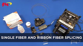 Single Fiber and Ribbon Fiber Splicing [upl. by Nerhe314]