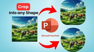 How to change corner radius of picture in PowerPoint  create rounded corner picture  crop picture [upl. by Mack848]