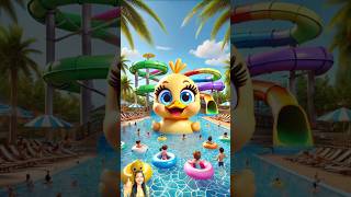 🤩Evolution  Big Duck Water Slider Park😻 cat catlover music funny catsdontdance catworld toys [upl. by Bernhard]