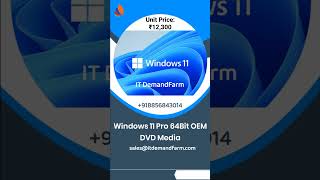 Windows 11 Pro 64 Bit OEM DVD Media – Only ₹12300 [upl. by Atiuqram696]