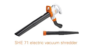 STIHL SHE 71 Electric Vacuum Shredder amp Blower Features amp Benefits  STIHL GB [upl. by Clementine831]