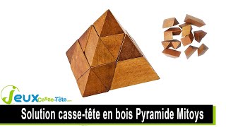 Solution casse tête en bois pyramide [upl. by Yoshio]