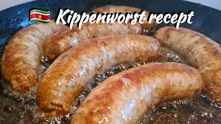 🇸🇷 Surinaamse Kippenworst receptSurinamese Chicken Sausage [upl. by Ertnod]