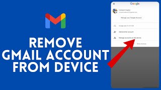 How to Remove Gmail Account From Device [upl. by Hanoy]