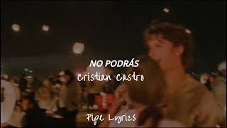 Cristian Castro  No Podrás Letra [upl. by Ranger]