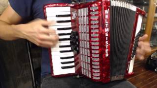 How to Play a 48 Bass Accordion  Lesson 7  Blues Scale in C  12 Bar Blues [upl. by Merrielle]