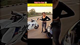 SUPERBIKE HAYABUSA RAPIDO WITH ANGRY GIRL 🤬sportsbike shorts [upl. by Reace]